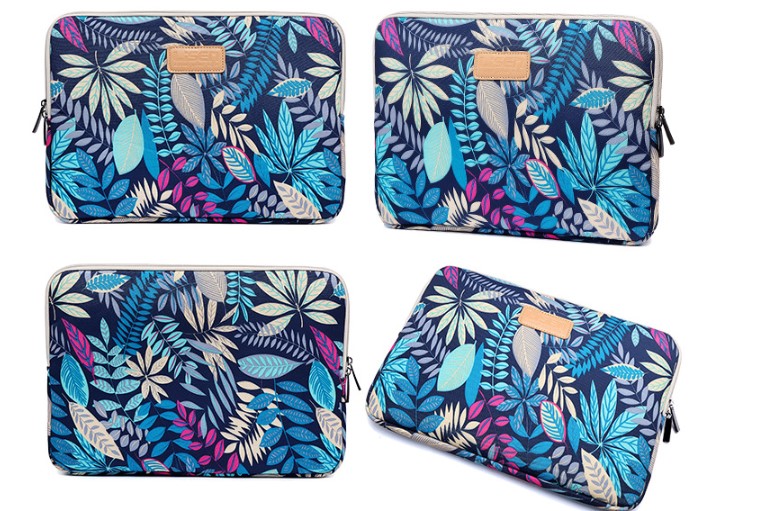LISEN Colorful Leaf Notebook Sleeve Bag Inch 15.6 Inch Computer Bag