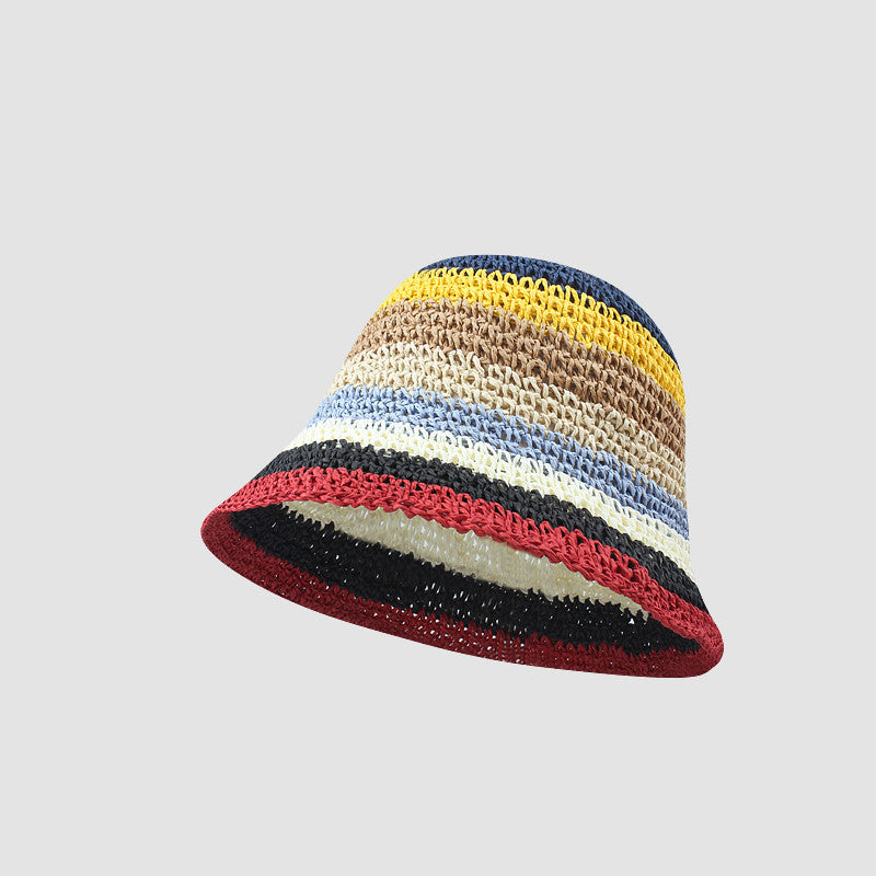 Rainbow Summer Sunscreen Sun Hat Seaside Beach