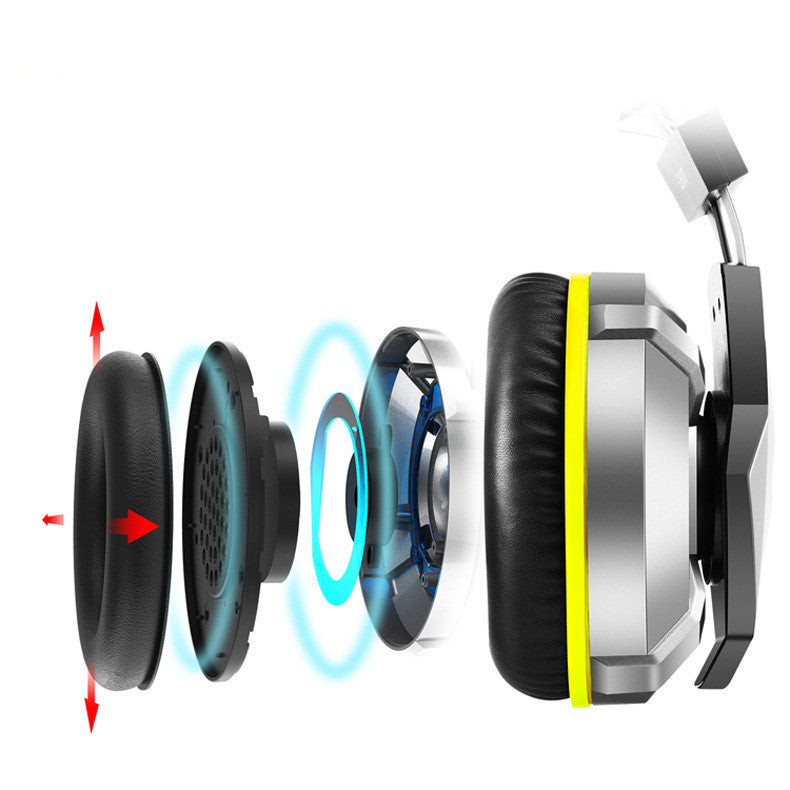 Casque de jeu lumineux sur l'oreille