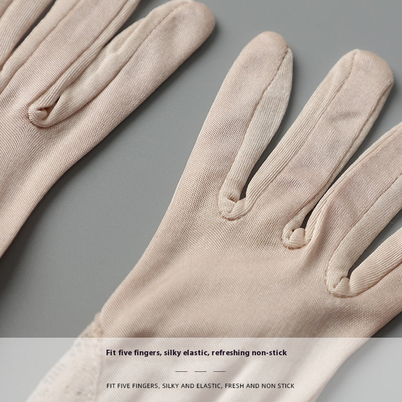Gants de nuit en dentelle pour femmes