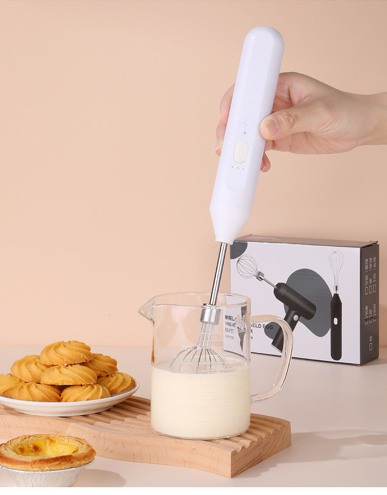 USB Rechargeable Egg Beater And Milk Frother, Electric Frothing And Mixing Device For Coffee, Milk