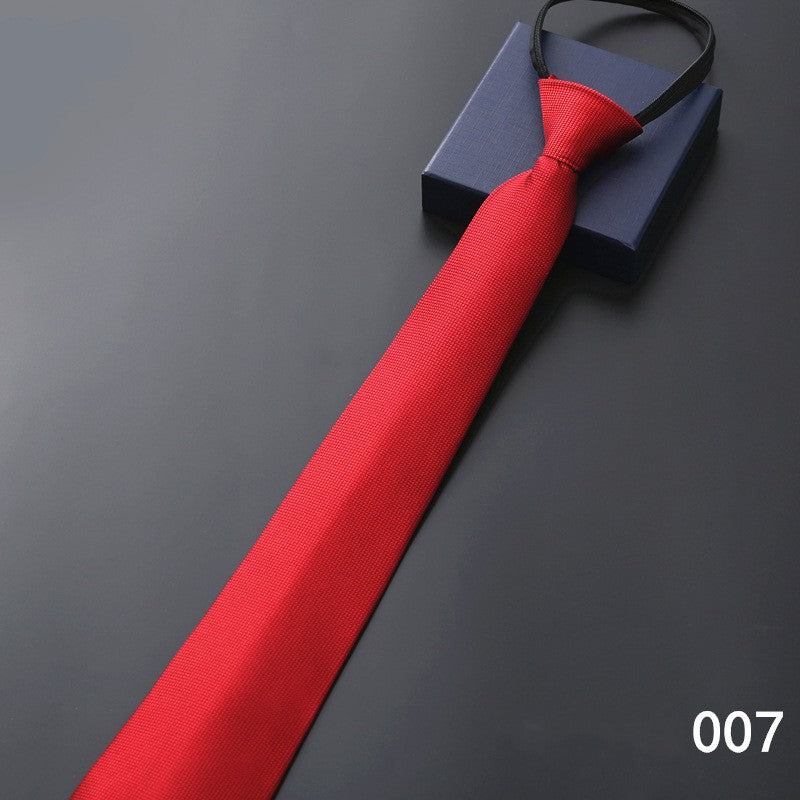 Men's Business Formal Striped Zip Tie