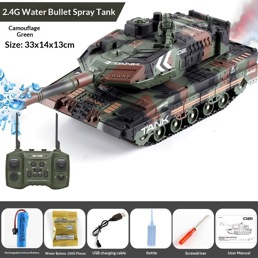 Remote Control Tank Firing Water Pellets Vs Armored Vehicle Model Toy