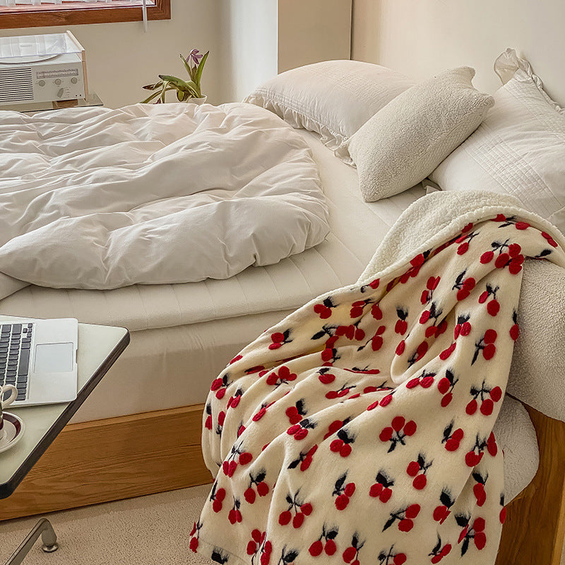 Thickened Double-layer Three-dimensional Wool Blanket Nap Blanket
