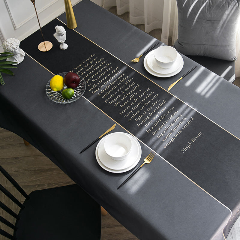 Nappe de table basse en coton et lin, style nordique moderne minimaliste