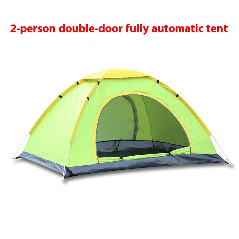 Tente de camping automatique double porte multi-personnes