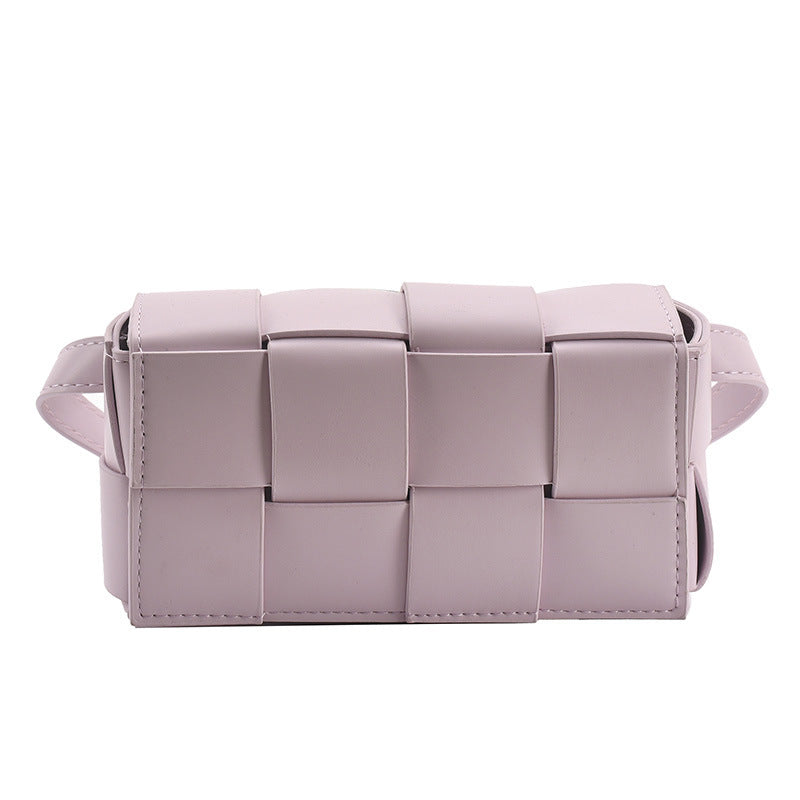 Leather Belt bag Fashion All-match Chest Bag Shoulder Messenger Small Square Bag