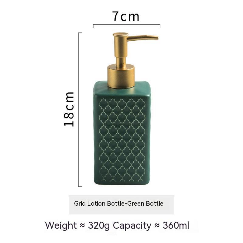 Simple And Light Luxury Ceramic Hand Sanitizer Travel Bottle