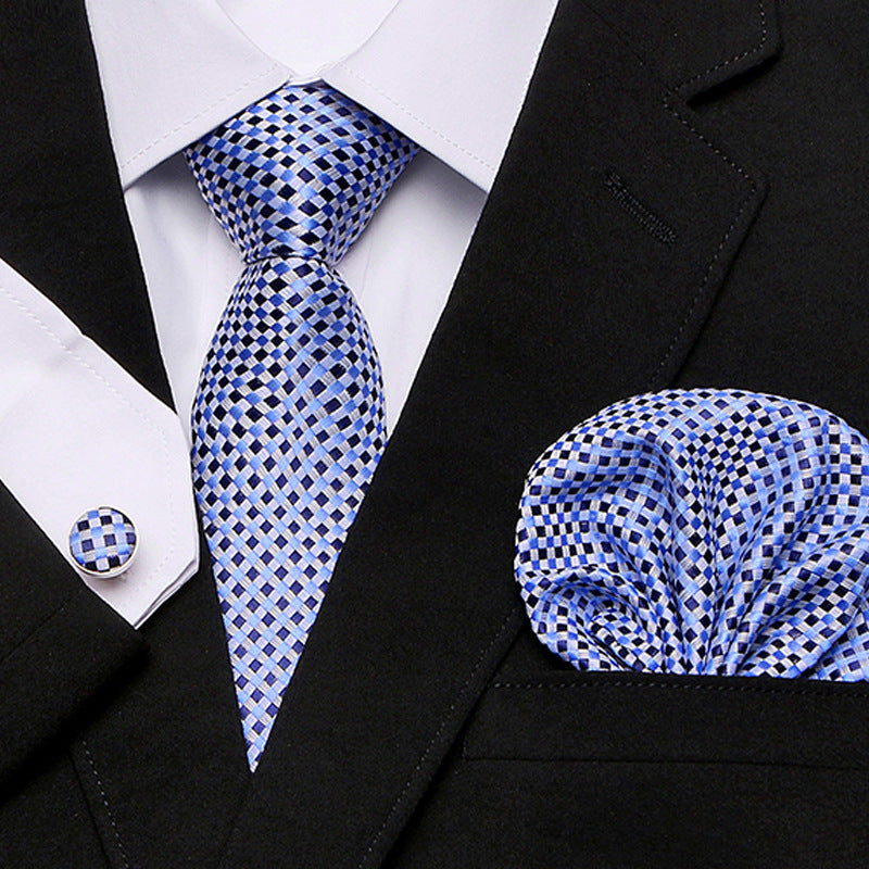 Costume trois pièces cravate homme de la nouvelle série cravate fleur de cachemire