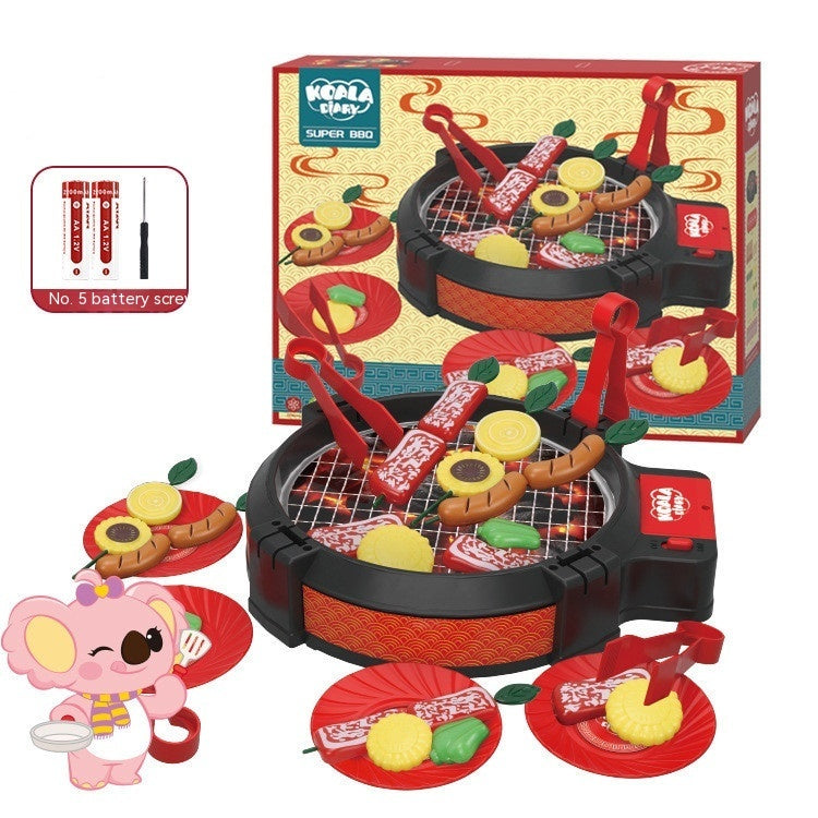 Children Play House Toy Simulation Kitchenware Electric Oven Hot Pot