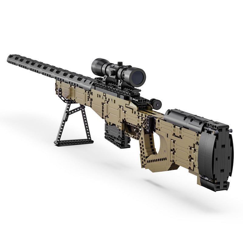 Jouet de Blocs de Construction Pistolet de Sniper Robuste Assemblé
