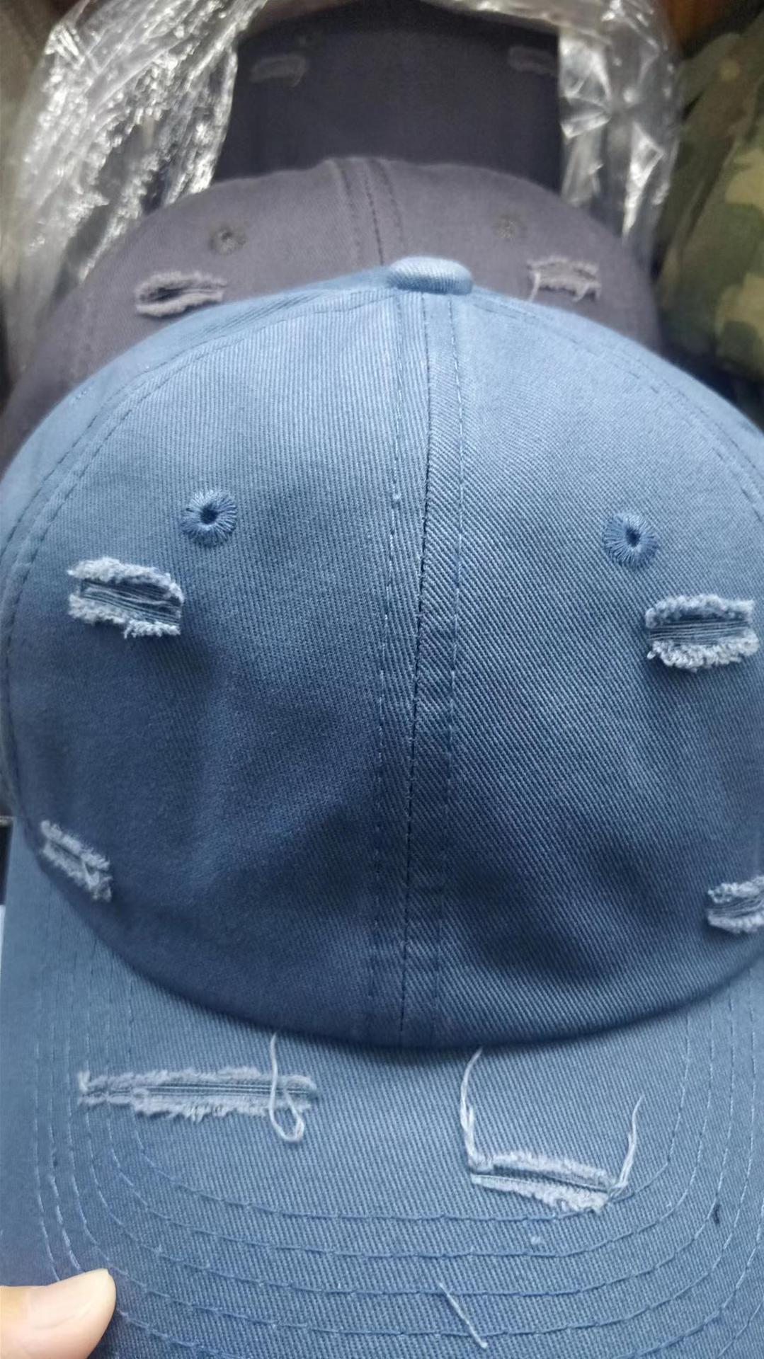 Men's Old Hip Hop Ripped Baseball Hat