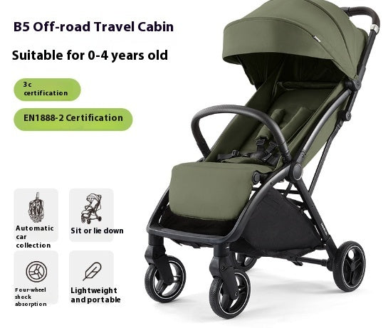 Sitting And Lying Lightweight Folding Small Umbrella Car Baby Carriage