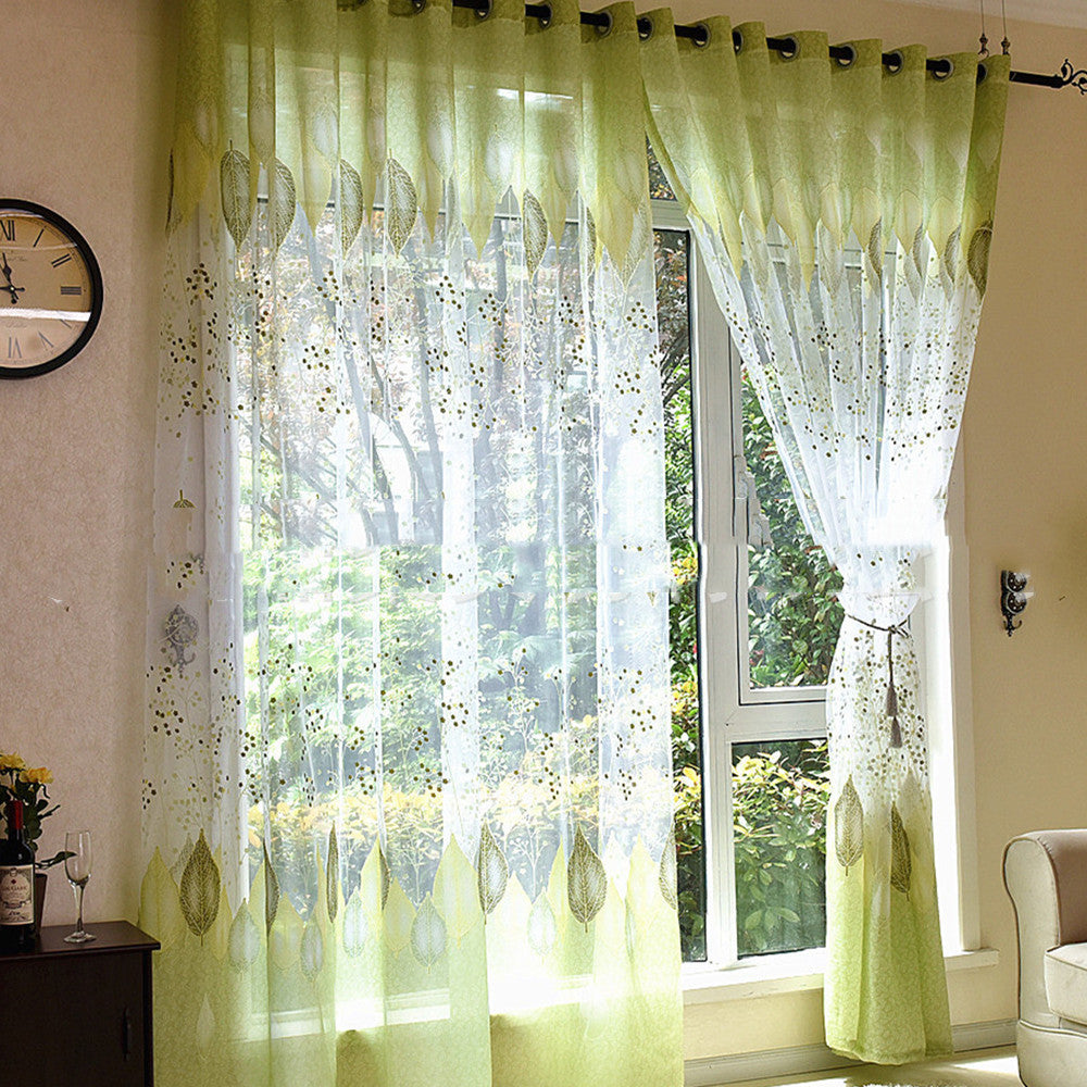 European Style Green Leaf Floral Yarn