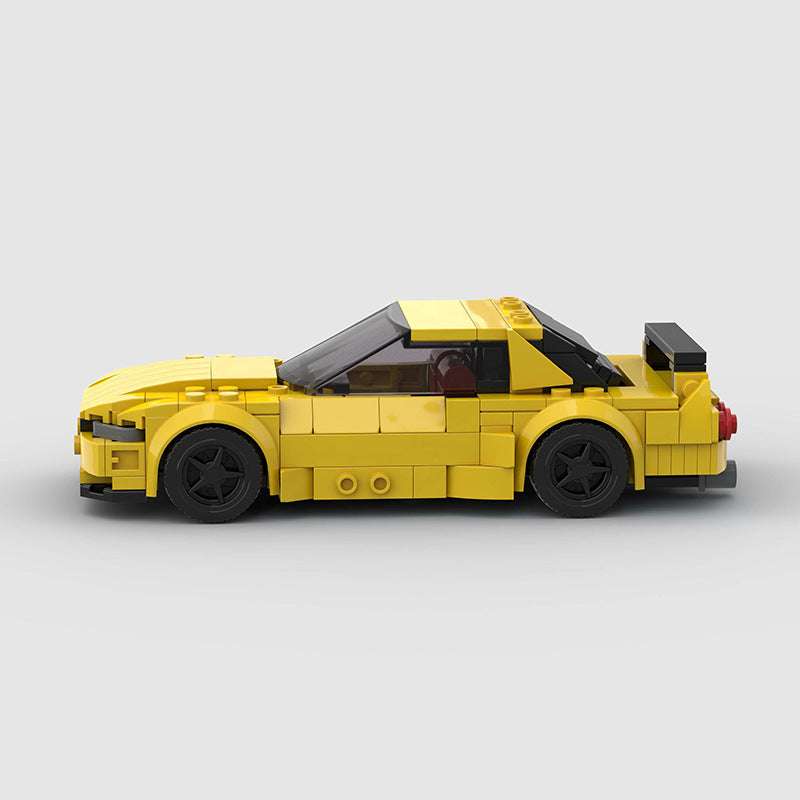 Skyline Sports Car Racing R32 Moc Small Particles Educational Education