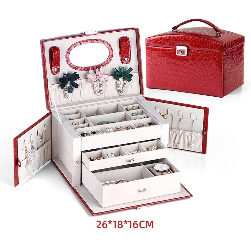 Hand jewelry storage box large capacity household