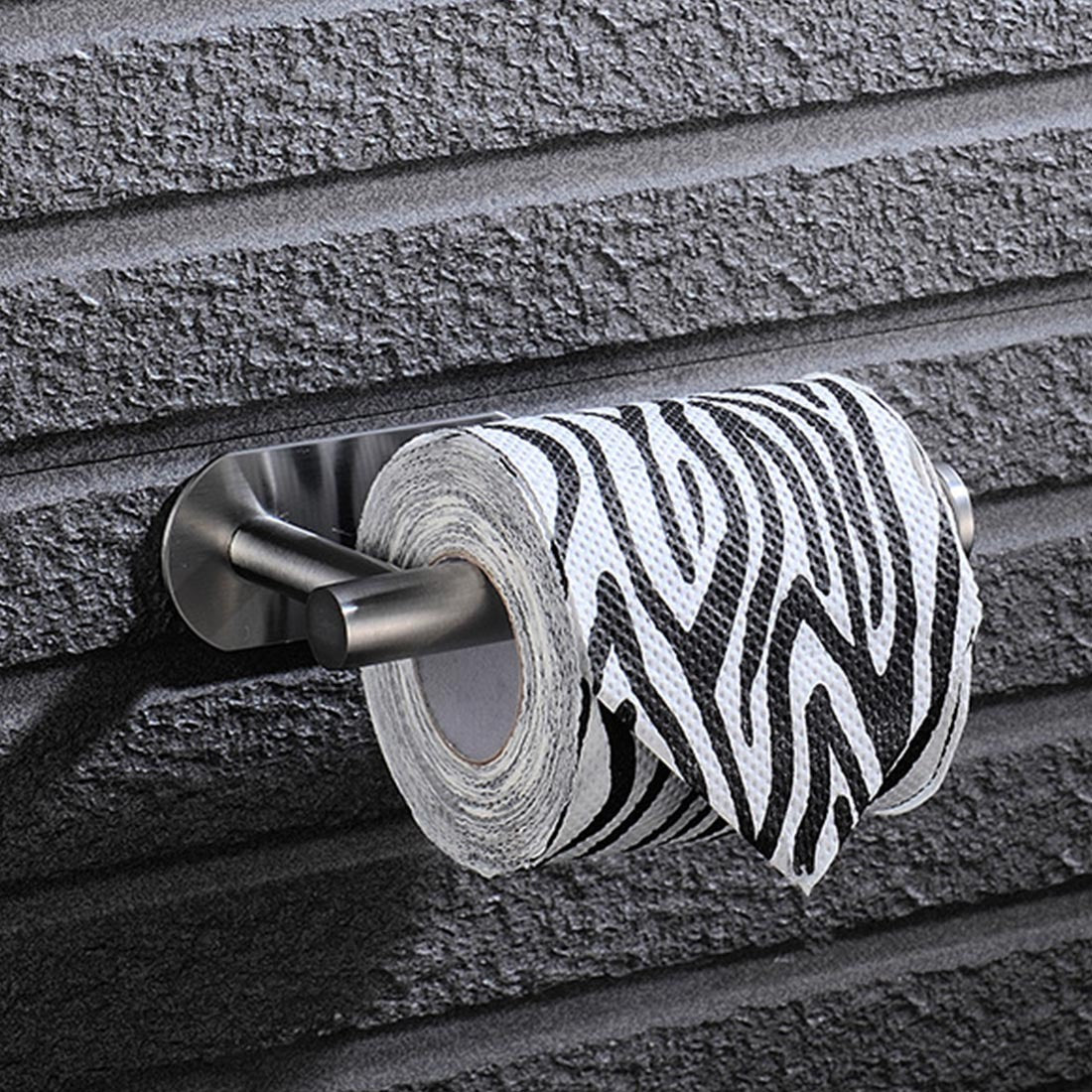 Porte-papier toilette en acier inoxydable