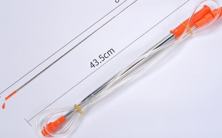 Stainless steel telescopic fishing rod