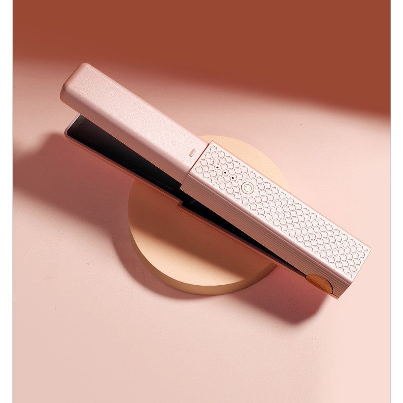 Wireless Clip-on Straight And Curly Dual-use Portable Hair Styling Tool For Bangs, Great For Dormitory Students
