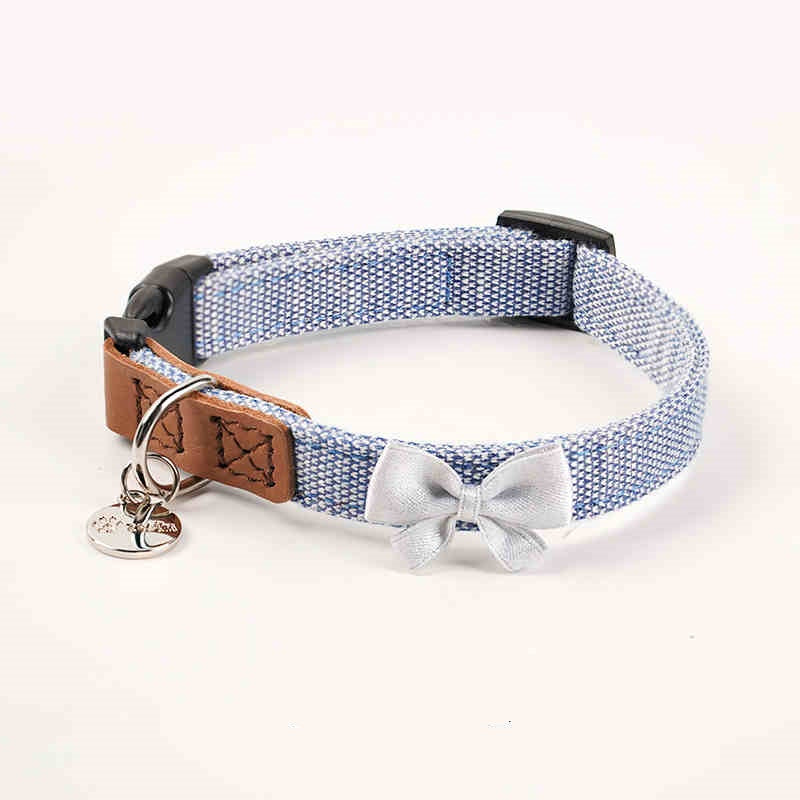 Collier d'animal domestique avec corde à nœud mignon