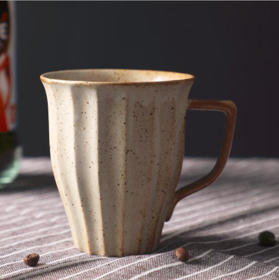 Japanese Style Ceramic Retro Breakfast Cup Stoneware Coffee Cup