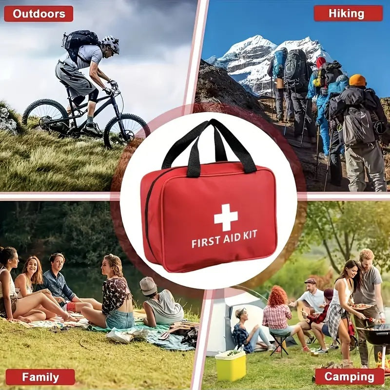 Grand kit de sauvetage médical portatif, pour voiture, urgences et voyages en extérieur