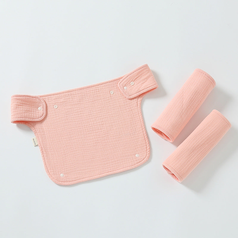 Double-shoulder Baby Waist Stool Drool Bib