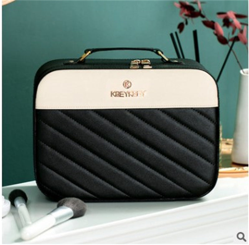 Trousse de Maquillage Portable Grande Capacité pour Femme