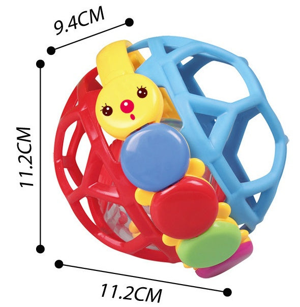 Children's bells, rolling balls, baby bells, hand catching balls, young children, learning crawling baby fitness toys, 6-12 months