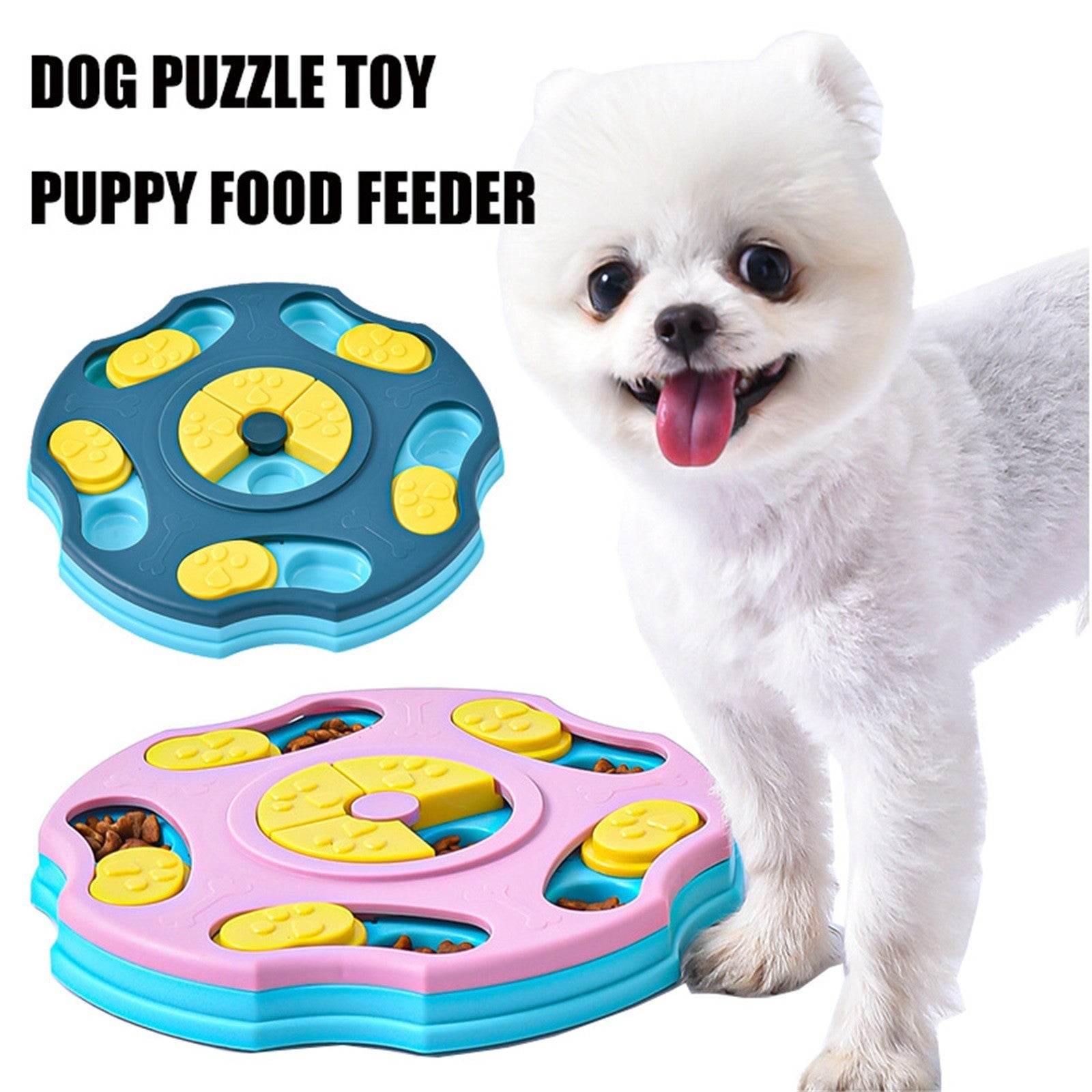 Toy Pet Dog Bowl Food Searching Multifunctional Food Box Interactive Games For Aggressive Chewer Gift
