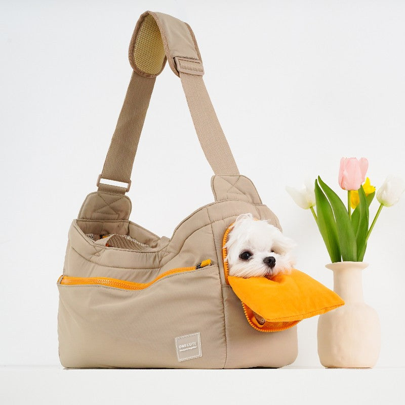 Sac à bandoulière portable en maille pour chat, sac de transport pour animaux de compagnie toutes saisons
