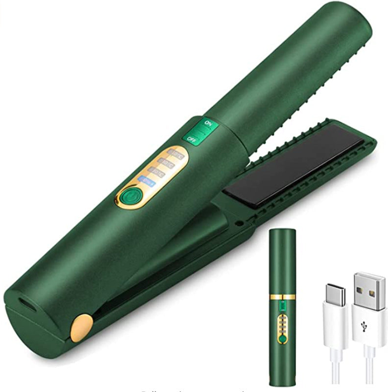 Nouvelles Arrivées Mini Fer à Lisser de Voyage sans Fil Rechargeable USB en Céramique pour Cheveux à Domicile