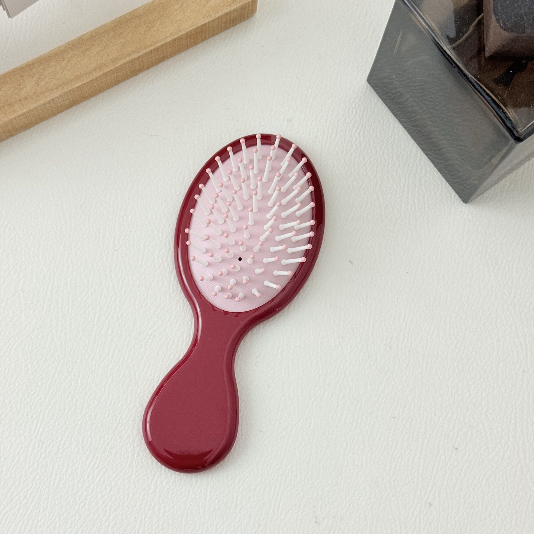 Simple Colorful Acetate Air Cushion Hair Comb With Personalized Name