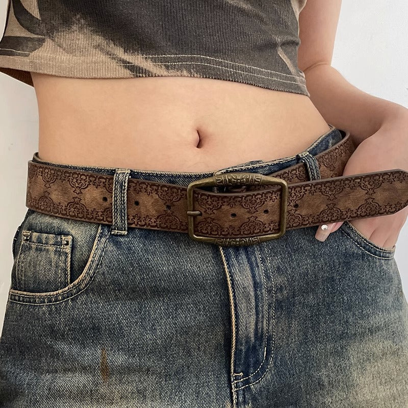 Ceinture style ethnique vieilli Polyvalente Haute qualité Y2g