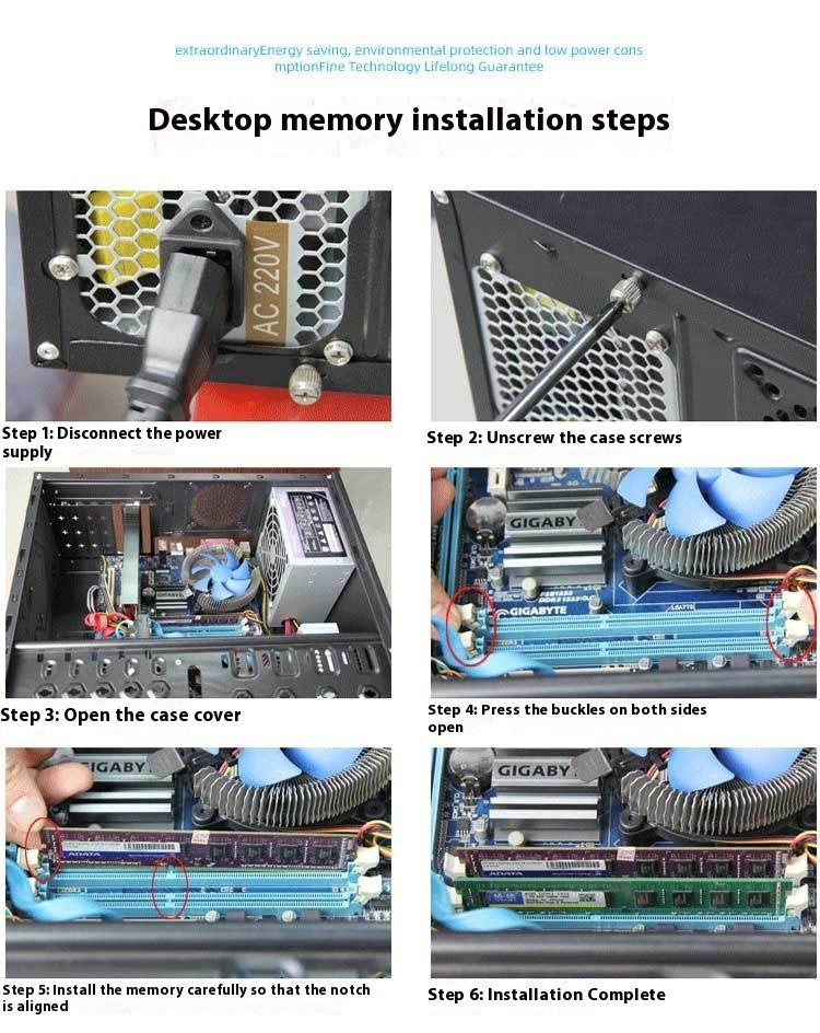 Z040 Barrette mémoire DDR3 4G 1600 AMD dédiée pour ordinateur de bureau PC3-12800