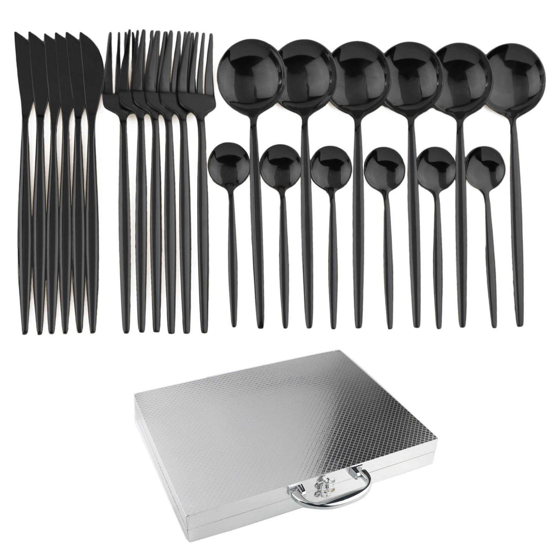 Service de couverts 24 pièces en acier inoxydable