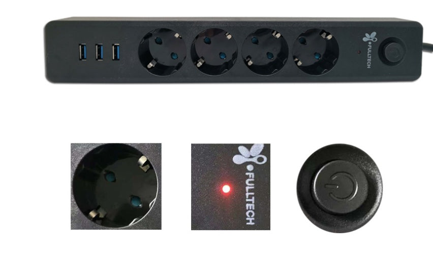 New European Plug Multi-function USB European Style Socket