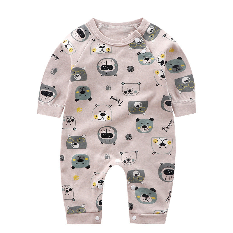 Baby Romper Long Sleeve Cartoon Printing Spring Autumn