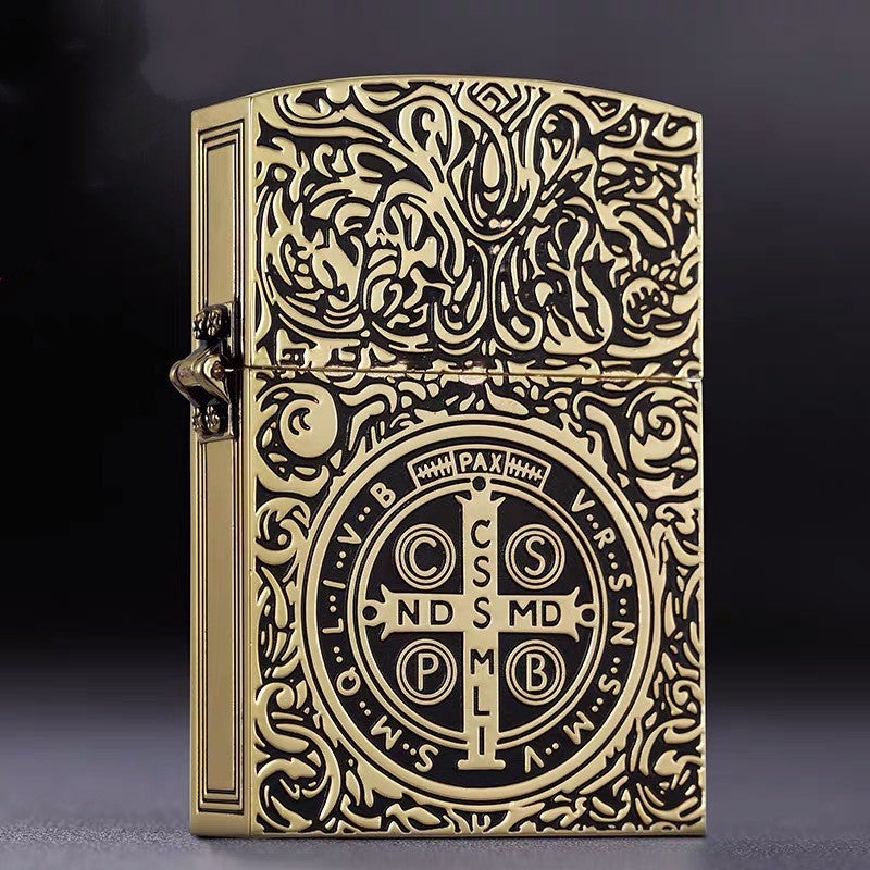 Briquet à kérosène en cuivre pur motif Constantine