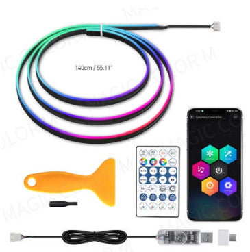Lumière d'ambiance de voiture USB musicale