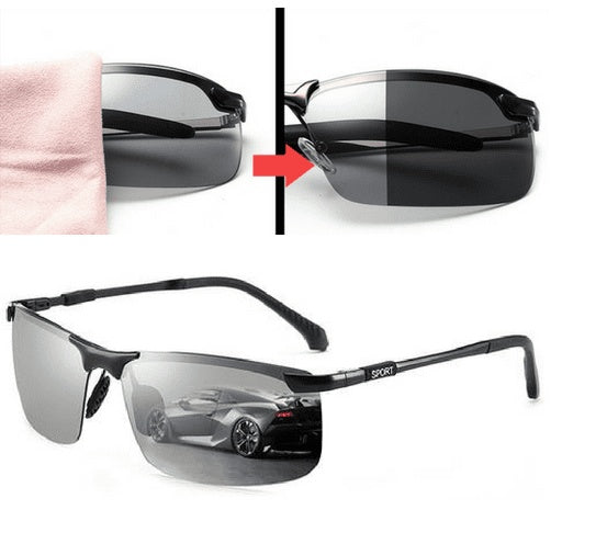 Lunettes de conduite polarisées intelligentes à changement de couleur
