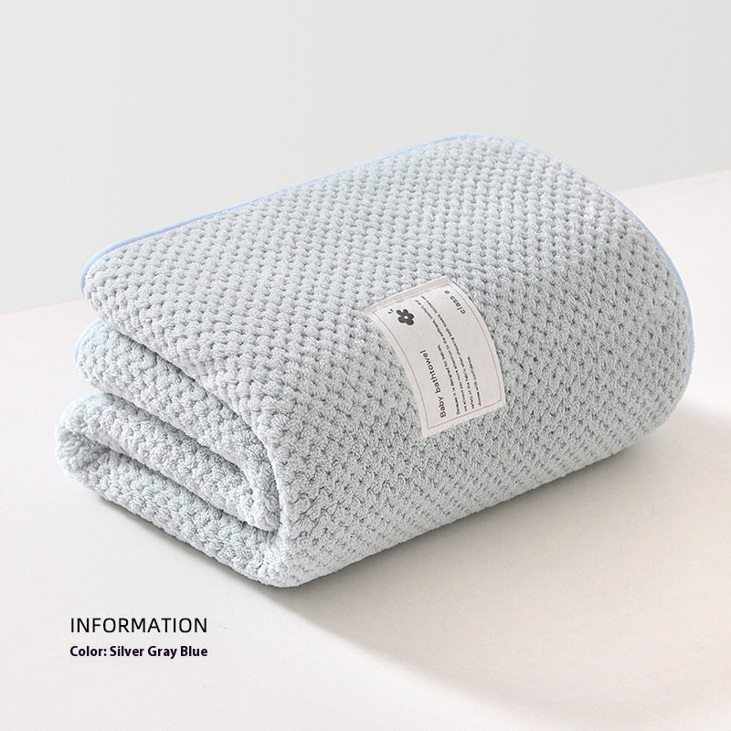 Serviette de bain épaissie, absorbante et douce pour nouveau-né