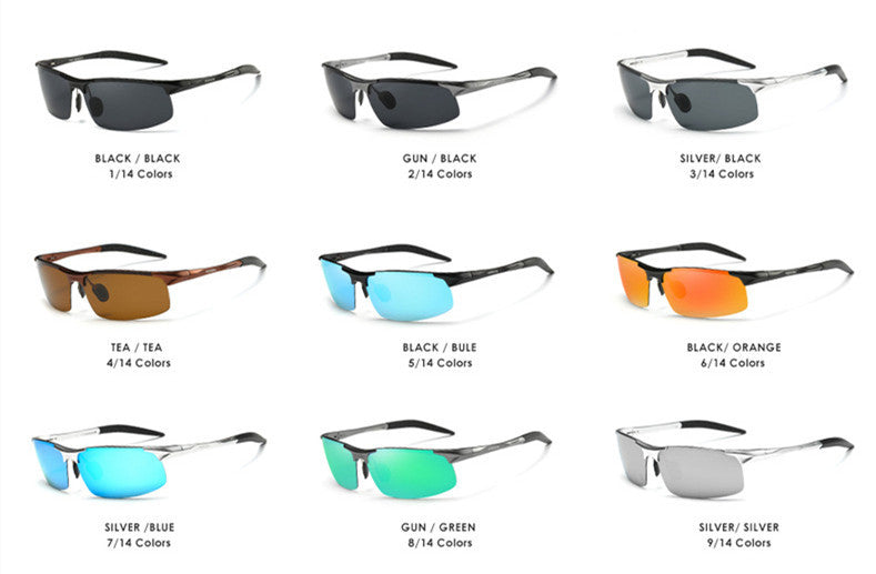 Magnesium Alloy Polarized Sunglasses Cycling Sports Glasses