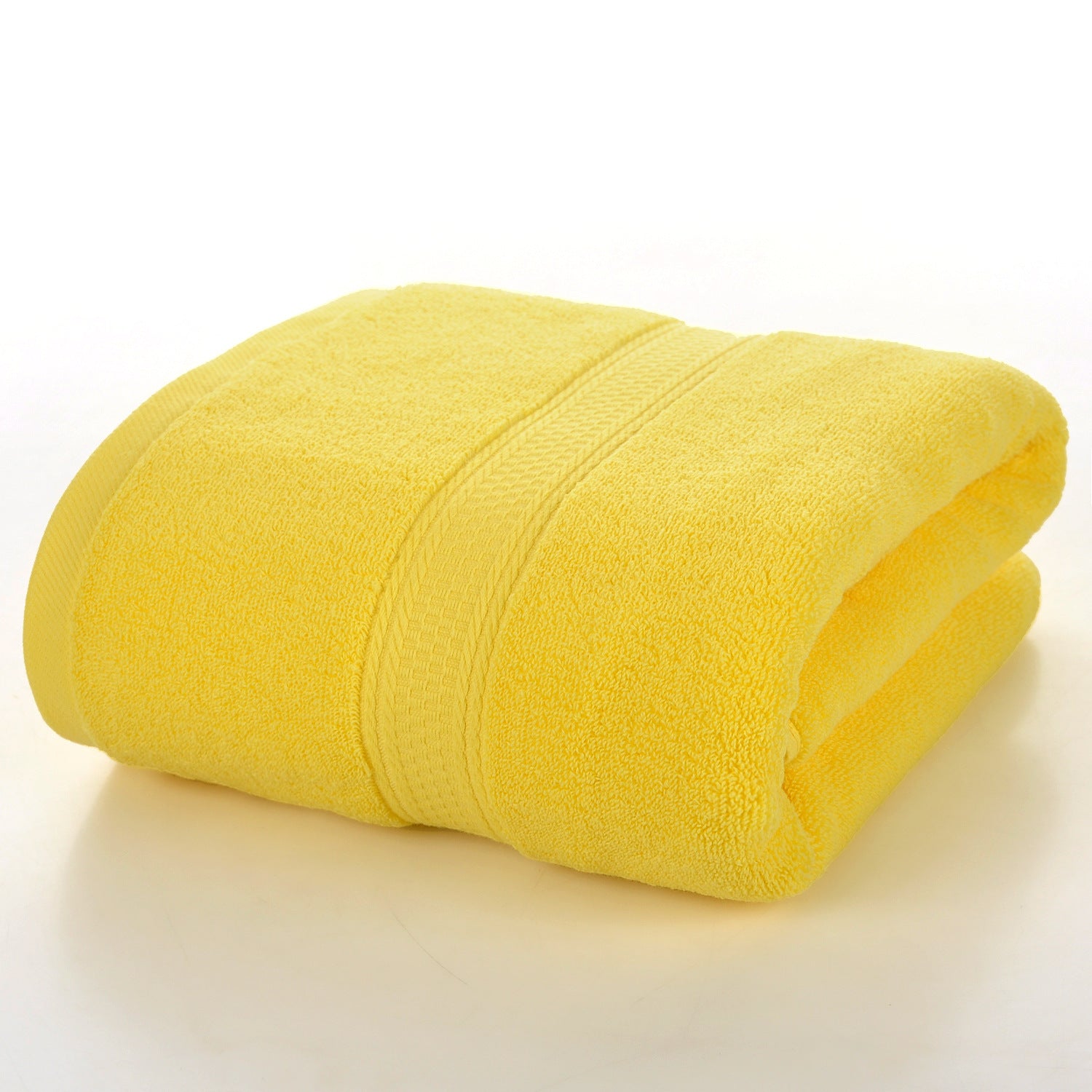 Serviette de bain unie en pur coton pour la maison