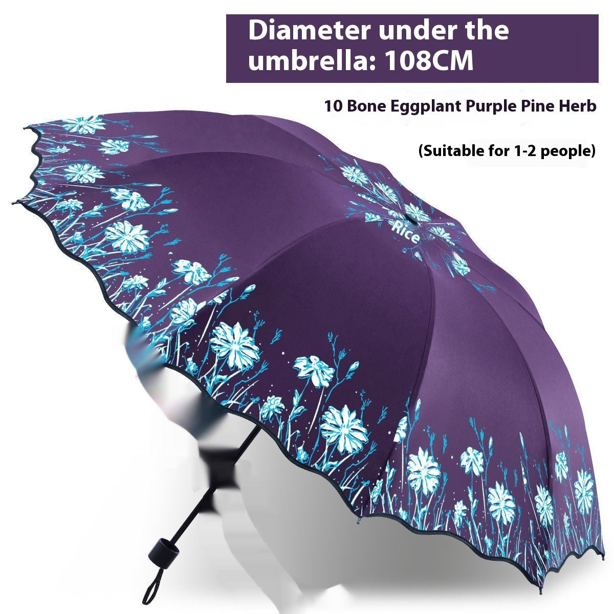 Umbrella Large Double Dual-use Folding Ten-bone Reinforced Sun Umbrella