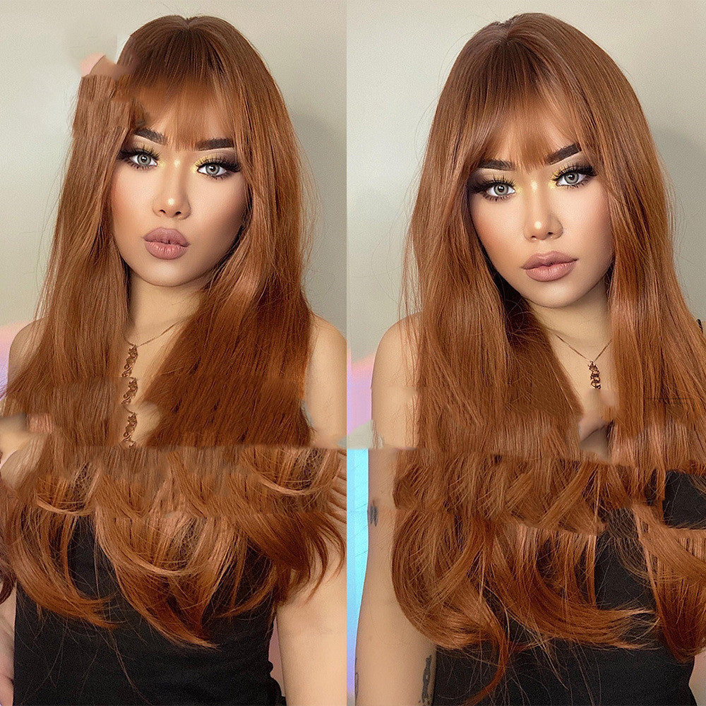 European And American Style Even Bangs Black