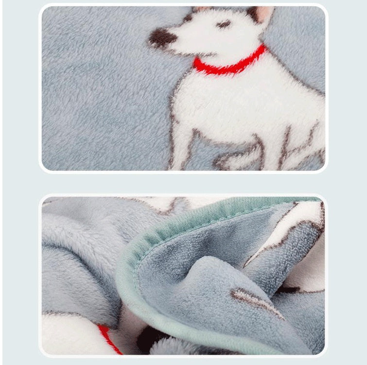 Summer Cool Flannel Blanket Cartoon Warm Mattress Blanket Air Conditioning Blanket Nap Blanket Was