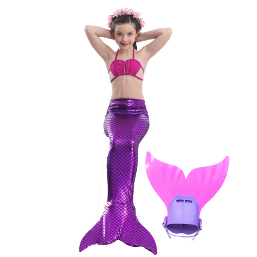 Mermaid fins Single whale tail fins Children's jumper shoes Swimming training fins