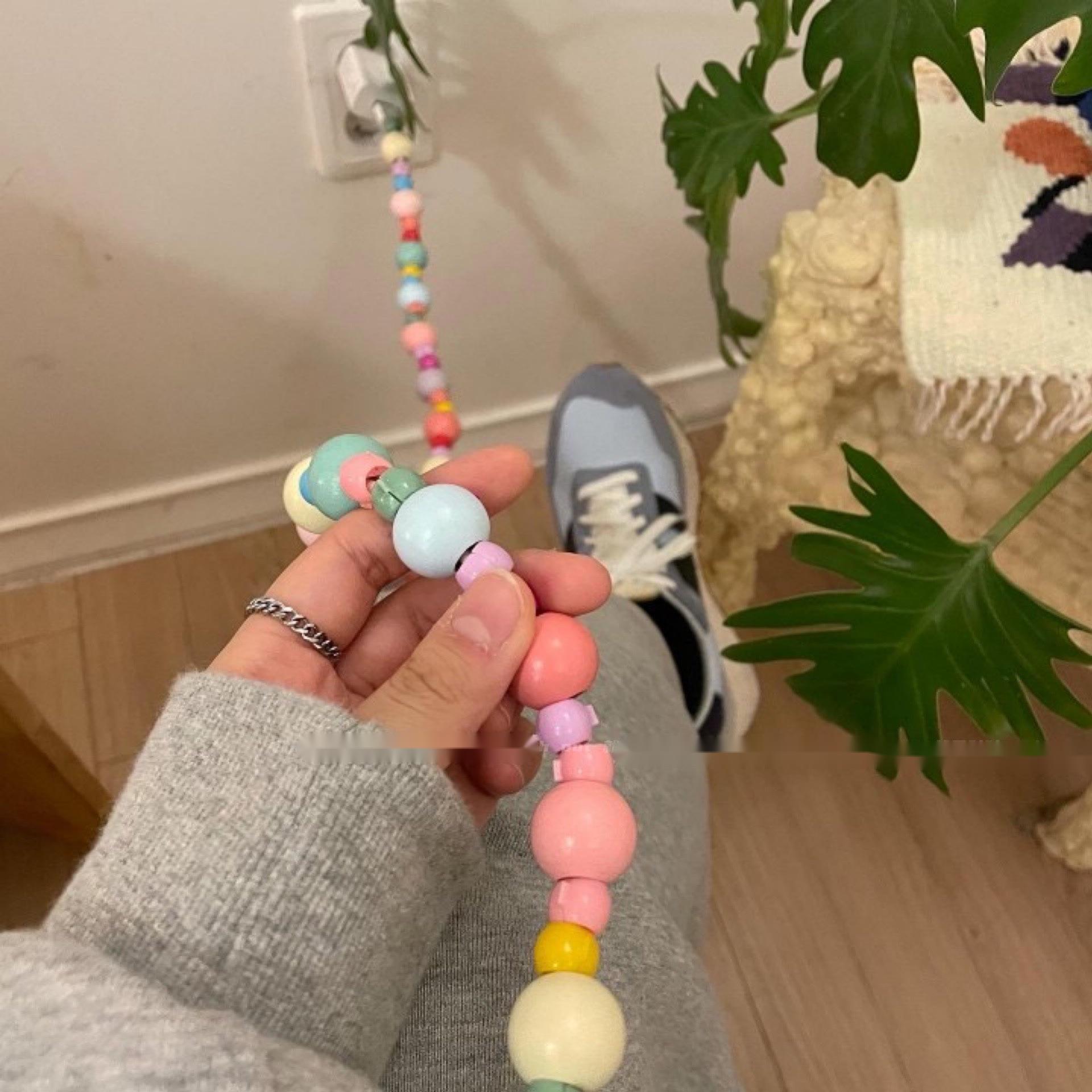 Câble de téléphone portable Perles Bonbon Couleur Rond 1 Mètre