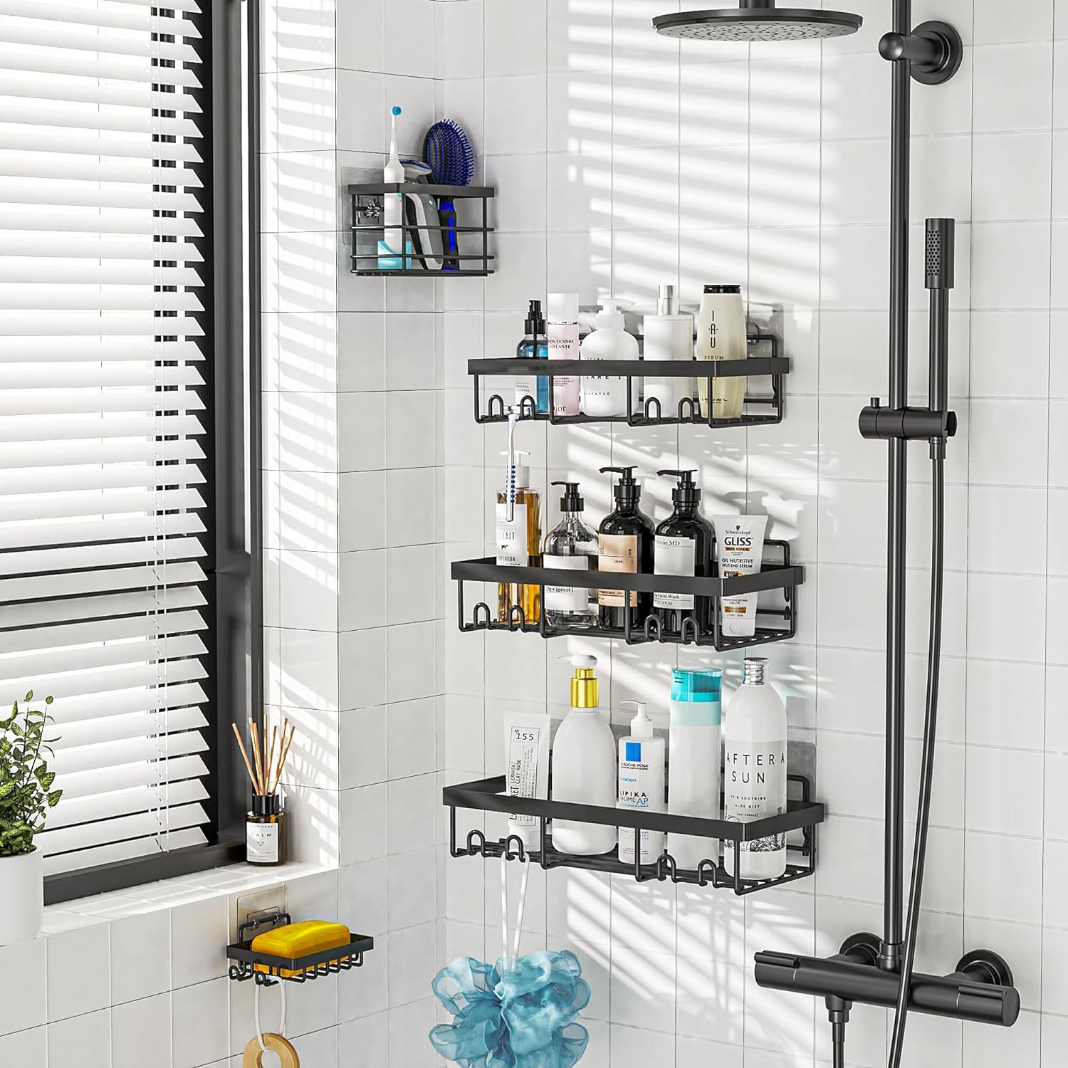 Punch-free Wall Hanging Decoration-type Bathroom Rack